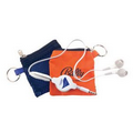 Retractable Ear Buds in Key Chain Pouch